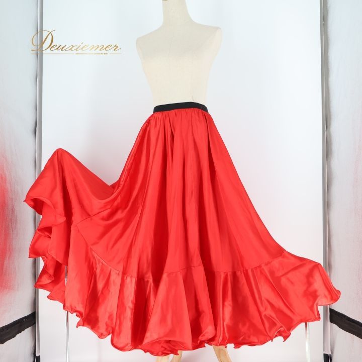 フラメンコ 衣装 ペチコート スカート ファルダ emika エミカ 無地