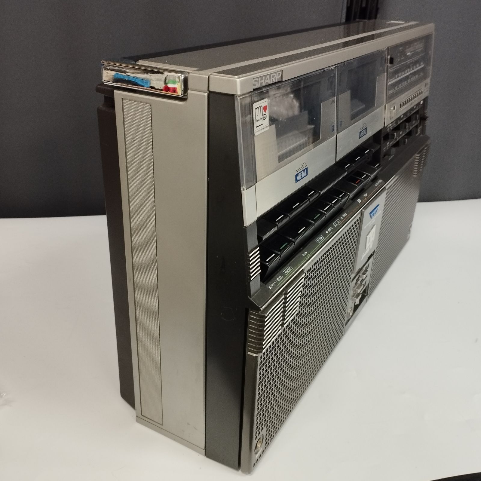 D32543】SHARPシャープ GF-828SB THE SEARCHER-W ラジカセ 昭和レトロ
