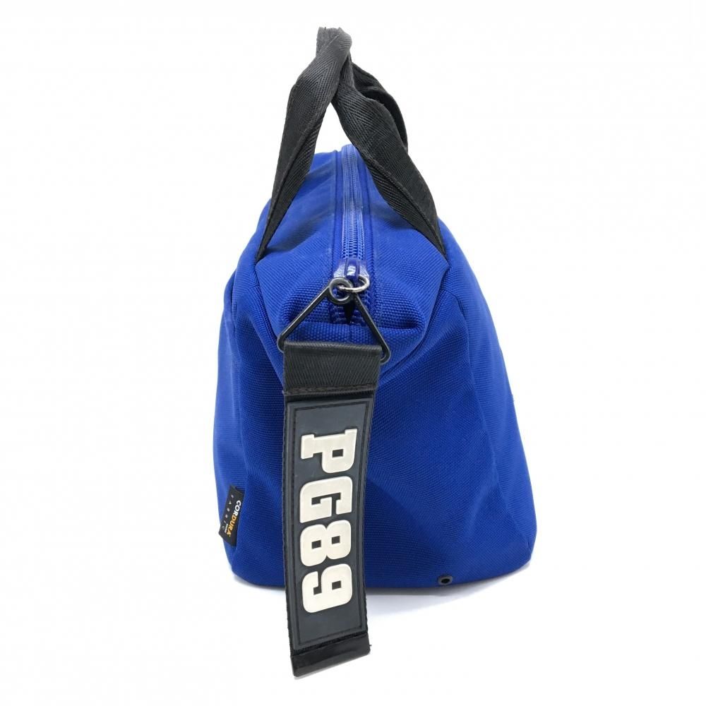 パーリーゲイツ カートバッグ ブルー×黒 内外ポケット ゴルフ PEARLY