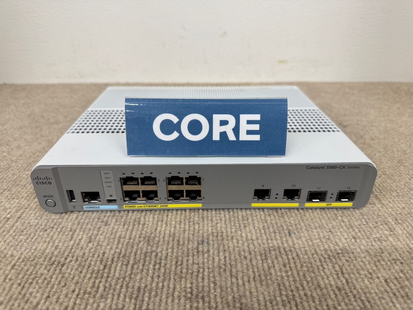 Cisco Catalyst WS-C3560CX-8PC-S 8-Port Switch 動作確認済 初期化