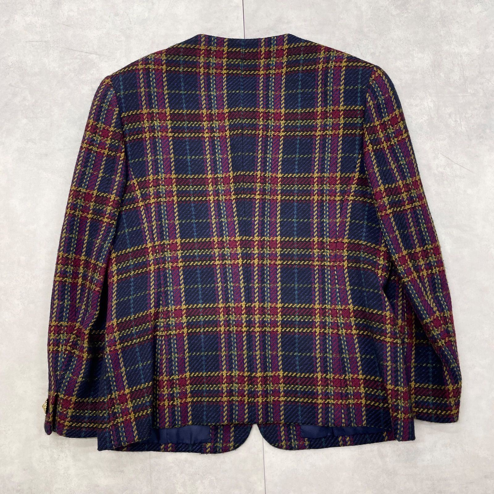 Burberrys バーバリー セットアップ チェック柄 金ボタン ツイード