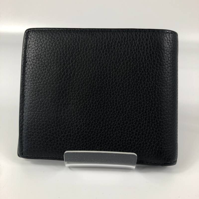 極美品 ディオール CD Icon バーティカル 二つ折り財布 ブラック