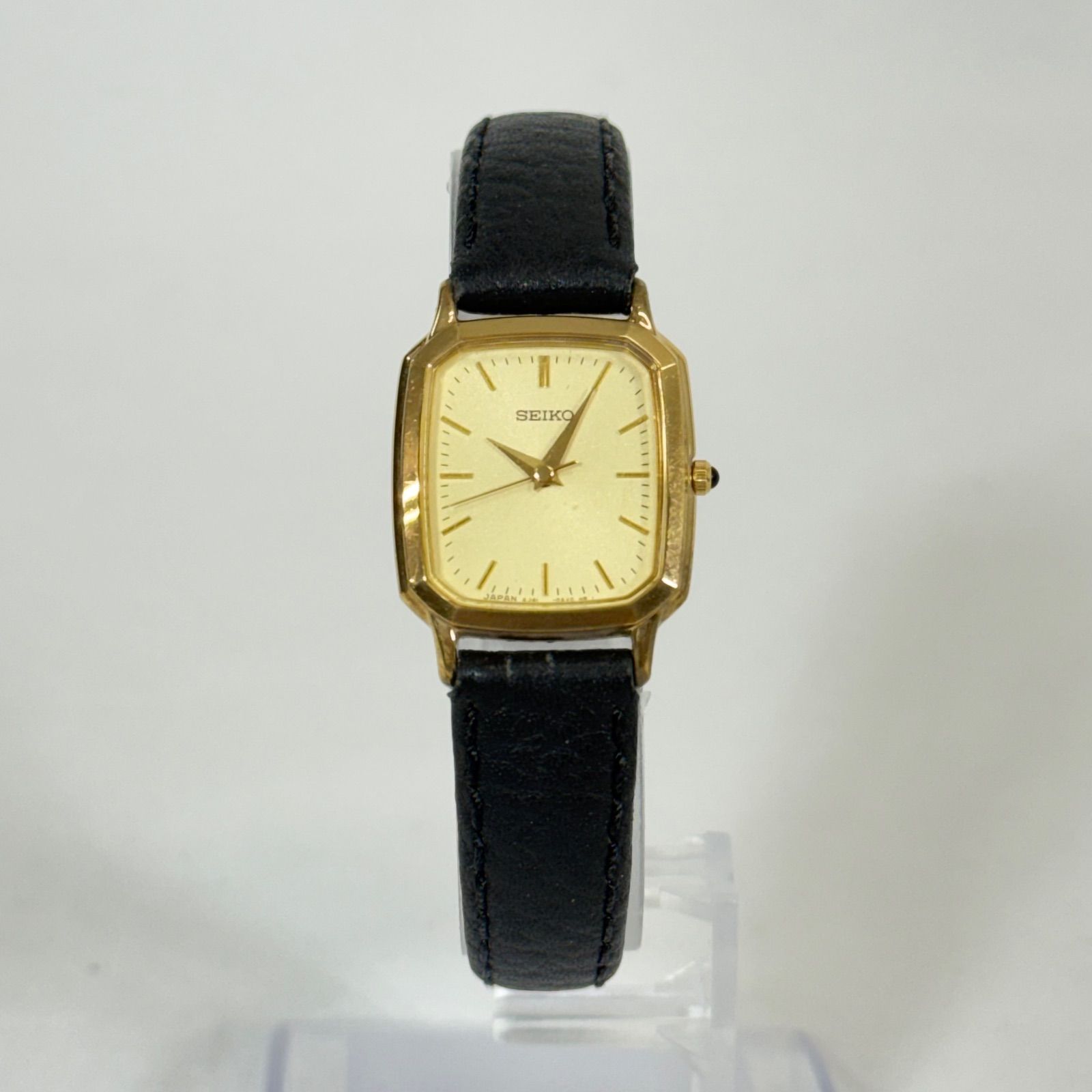 稼動品】SEIKO セイコー クォーツ 腕時計 4J41-0AL0 スクエア 3針 