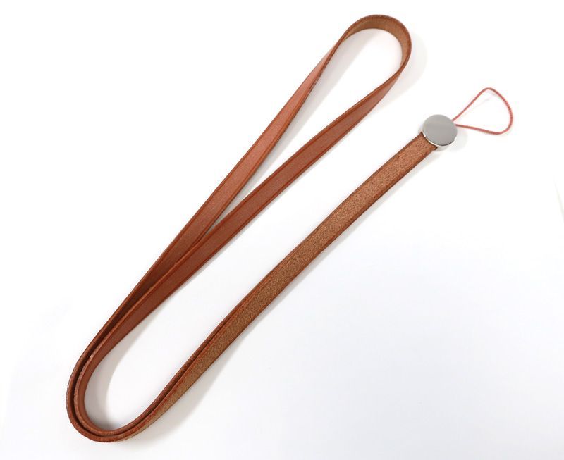 未使用 エルメス HERMES セリエ ヌメ革 ロング ストラップ ID ネック