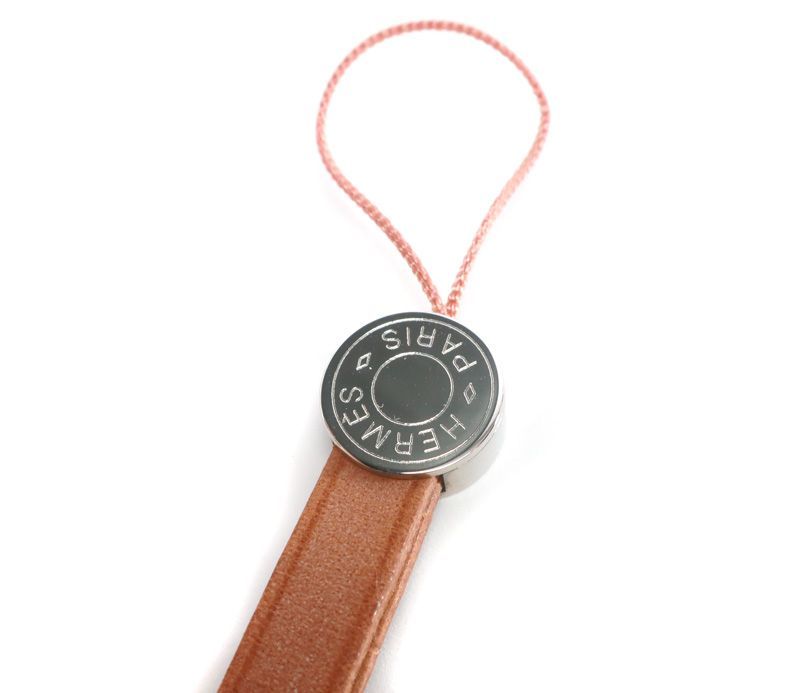 未使用 エルメス HERMES セリエ ヌメ革 ロング ストラップ ID ネック