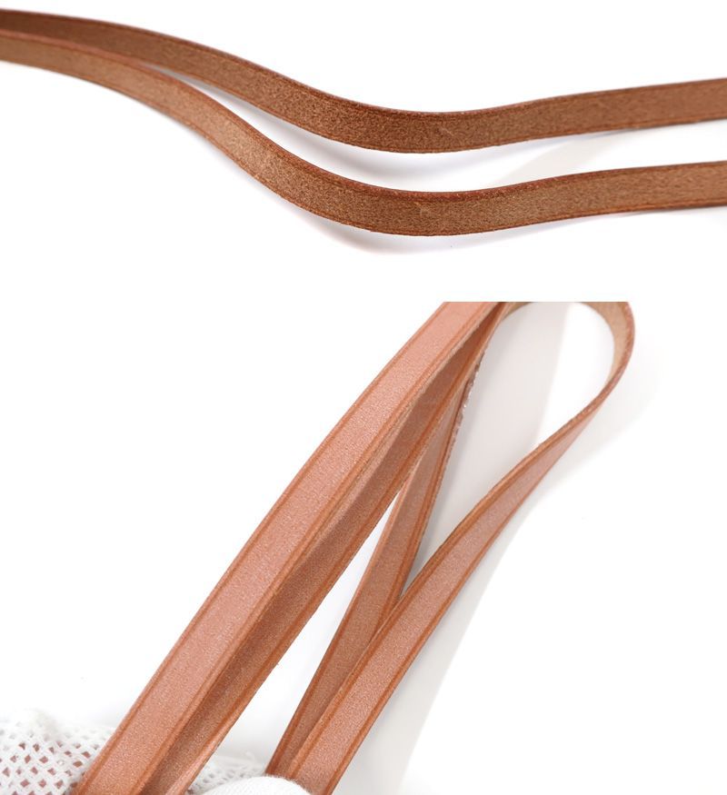 未使用 エルメス HERMES セリエ ヌメ革 ロング ストラップ ID ネック