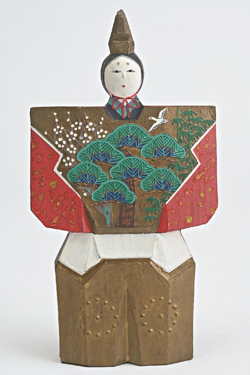 高級墨 呉竹精昇堂 墨匠 港竹仙 彩色 奈良人形墨 立雛 雛人形 書道具