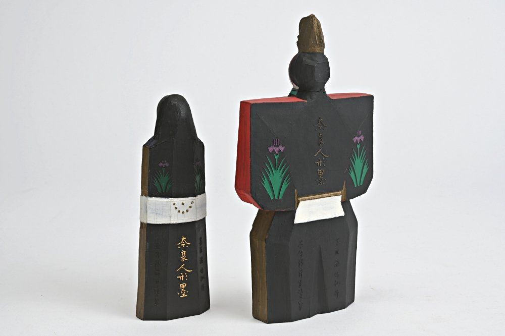 高級墨 呉竹精昇堂 墨匠 港竹仙 彩色 奈良人形墨 立雛 雛人形 書道具