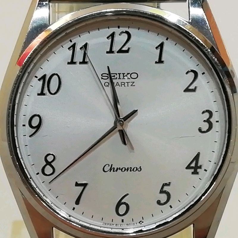 中古】SEIKO セイコー クロノス メンズ クォーツ 8121-8000 ベルト非