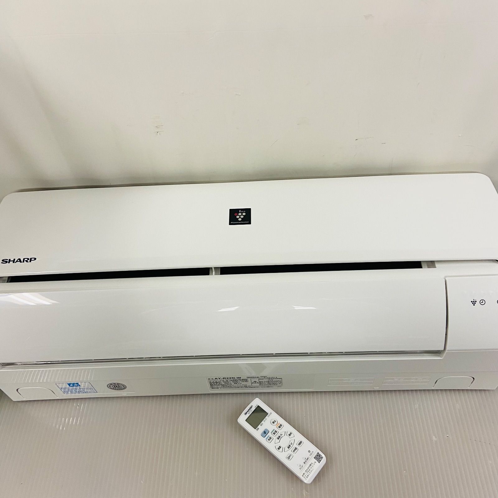 12h52.SHARP シャープ エアコン ルームエアコン AY-R22N-W 2023年製