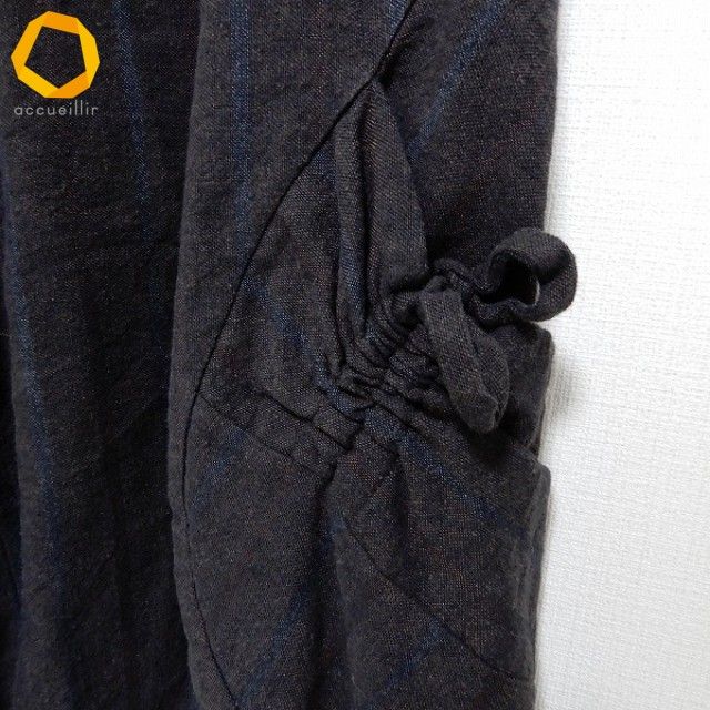 anc ジウセンソユニコ 慈雨 Sensounico パンツ 40 チャコールグレー 紺