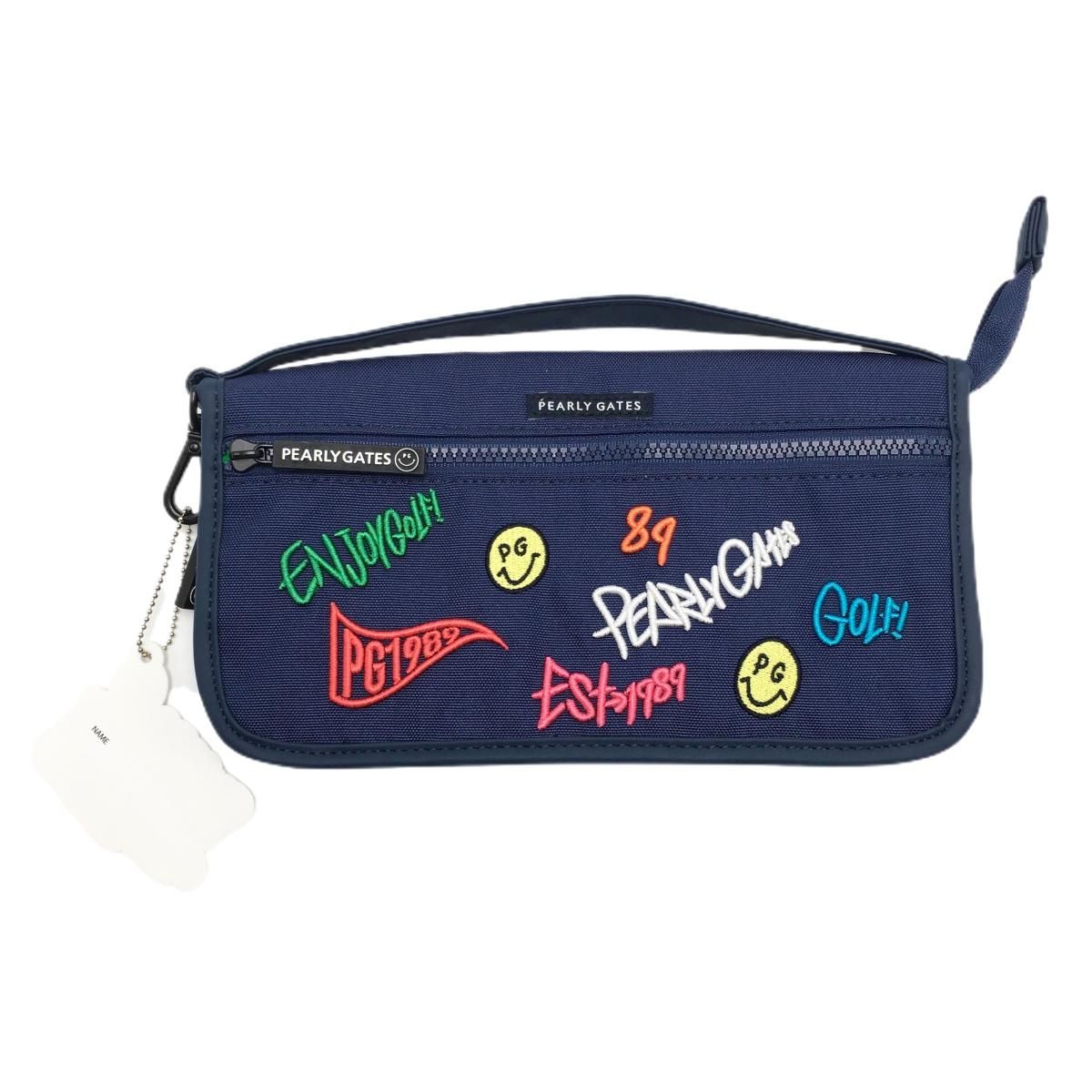 新品未使用タグ付 パーリーゲイツ ショルダーポーチ ネイビー 定価20900円 未使用品】パーリーゲイツ ポーチ ネイビー ショルダーストラップ付