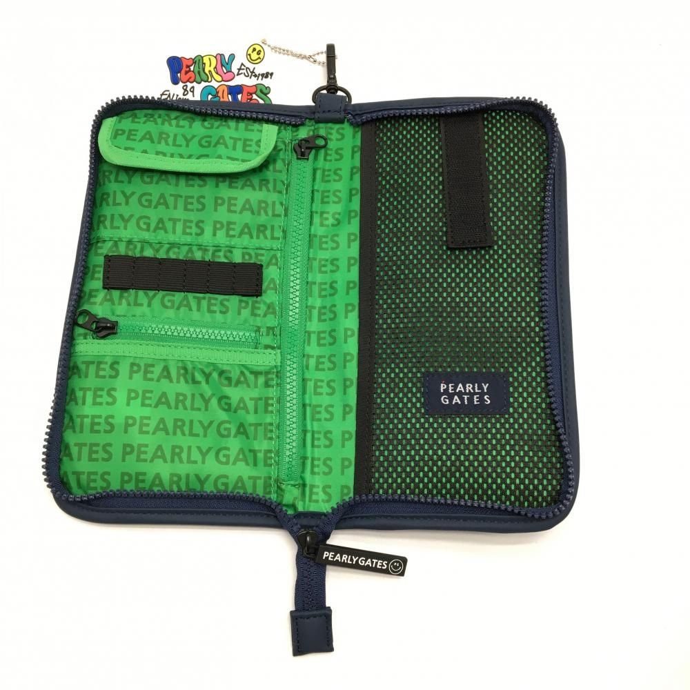 超美品】パーリーゲイツ マルチホルダー ネイビー×マルチカラー