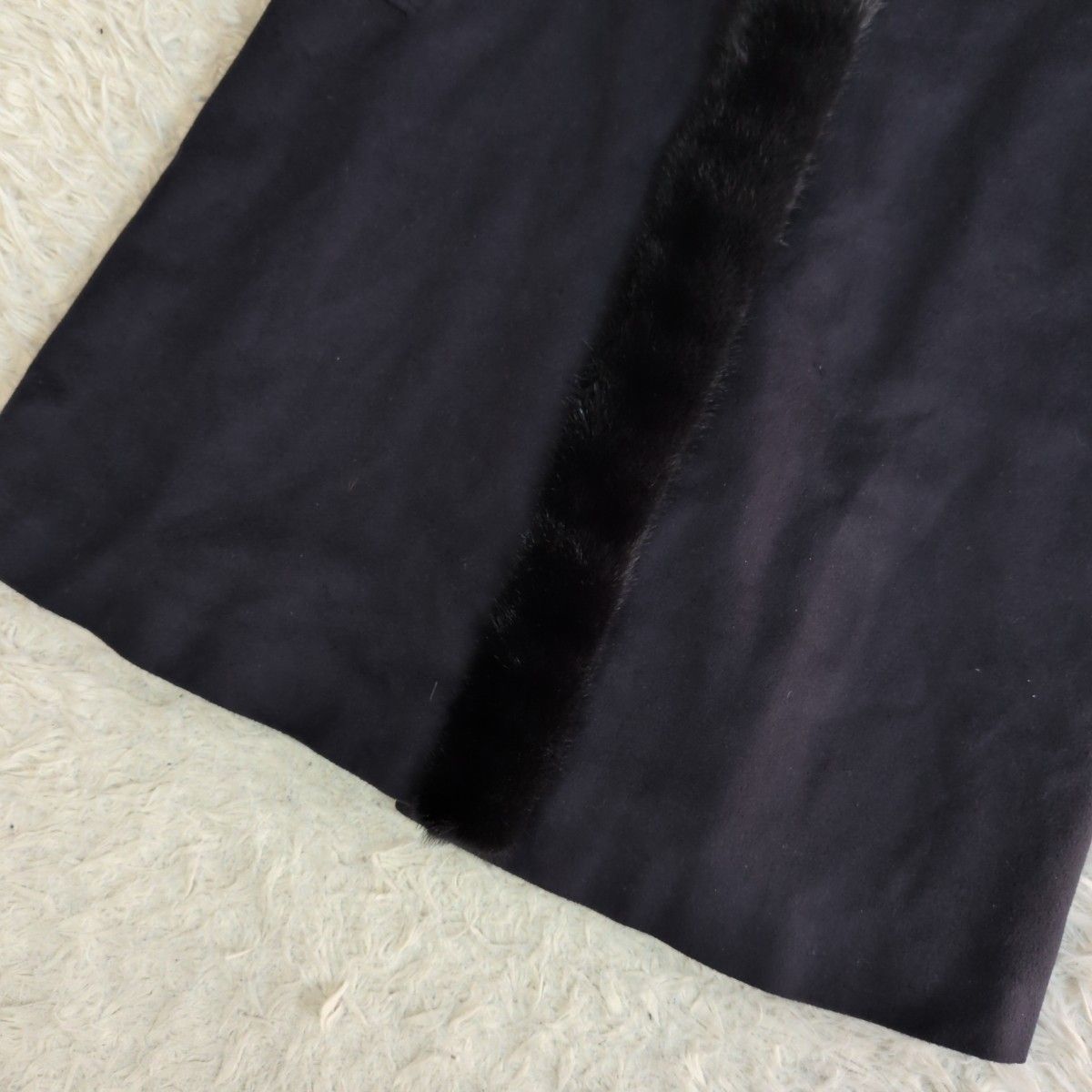 希少✨ LEILIAN レリアン ミンクファー付き カシミヤ100%ロングコート