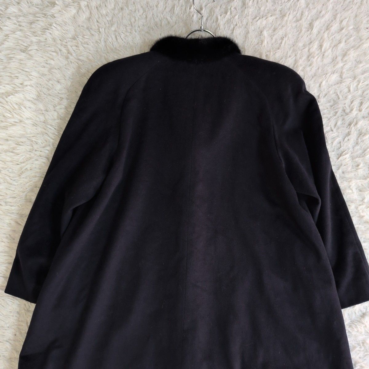 希少✨ LEILIAN レリアン ミンクファー付き カシミヤ100%ロングコート