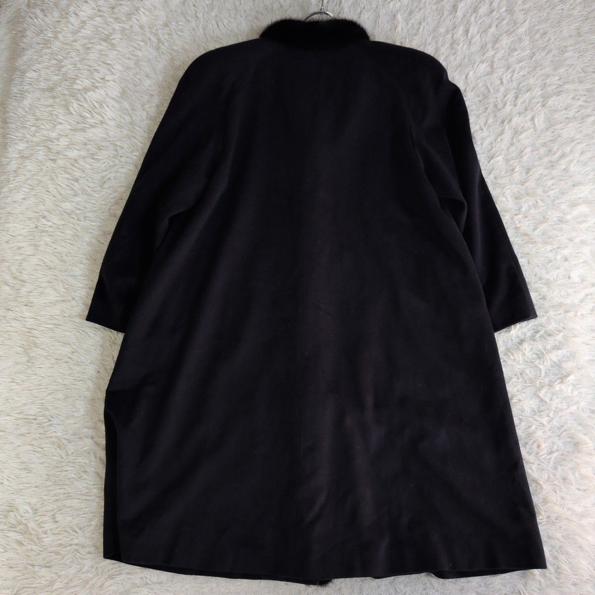 希少✨ LEILIAN レリアン ミンクファー付き カシミヤ100%ロングコート