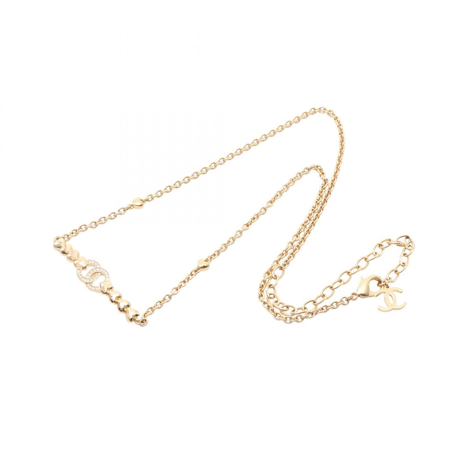 シャネル CHANEL ネックレス ココマーク ハート GP（ゴールドメッキ