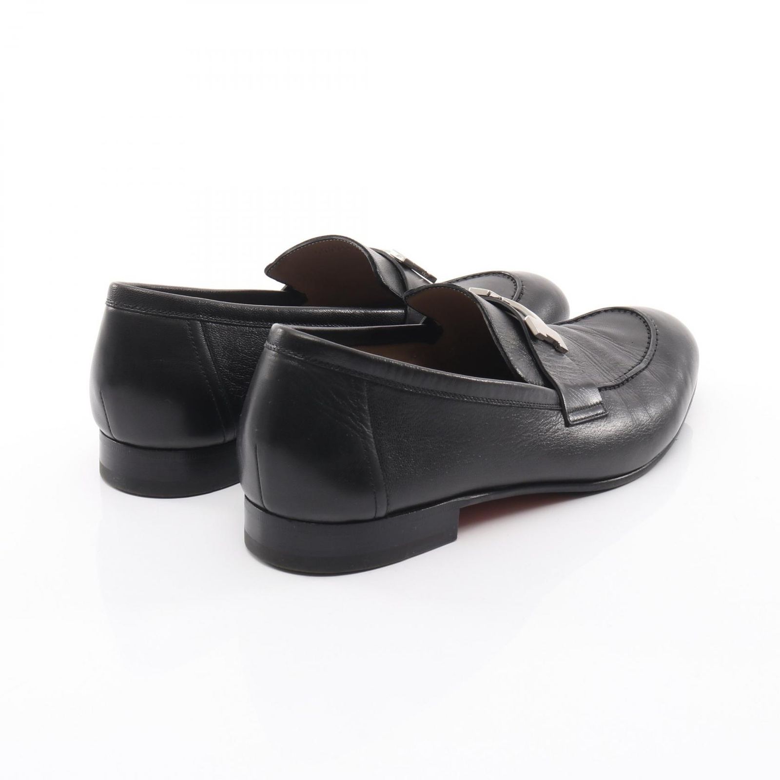 MOAさん専用 HERMES ブラック レザー ローファー エルメス HERMES ローファー モカシンパリ 172368ZH ブラック レザー