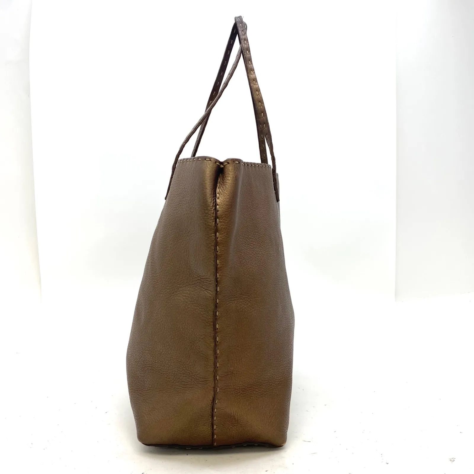 フェンディ トート ショルダーバッグ A4 革 茶 セレリア FZ40 - メルカリ