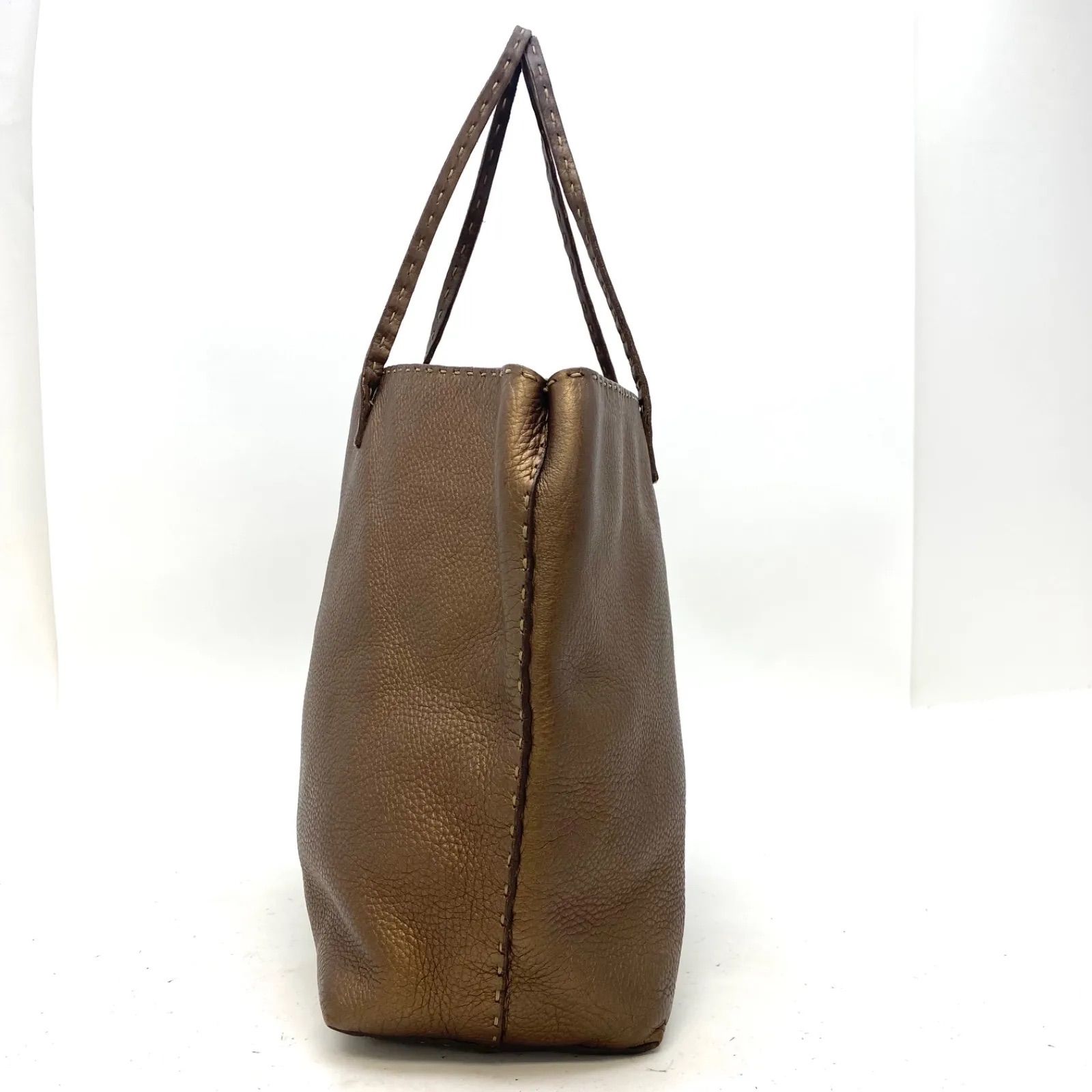 フェンディ トート ショルダーバッグ A4 革 茶 セレリア FZ40 - メルカリ