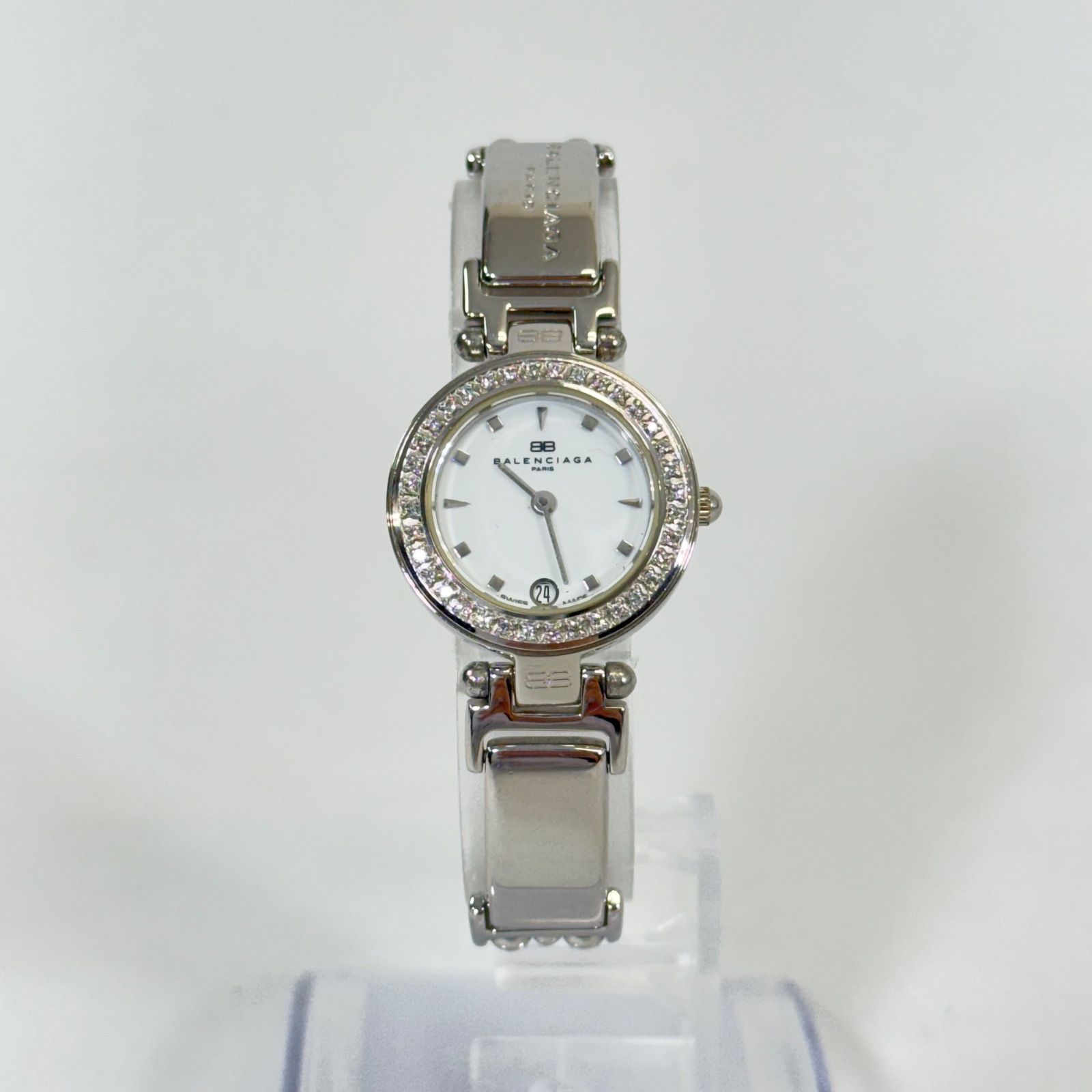 稼動品・美品】BALENCIAGA バレンシアガ ラインストーンベゼル