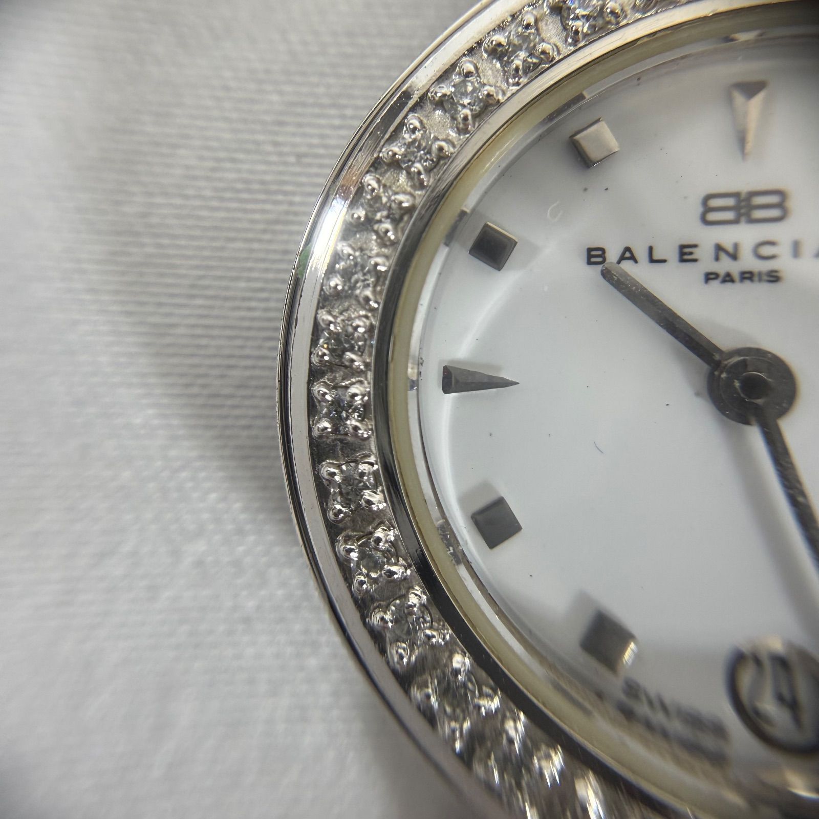 稼動品・美品】BALENCIAGA バレンシアガ ラインストーンベゼル