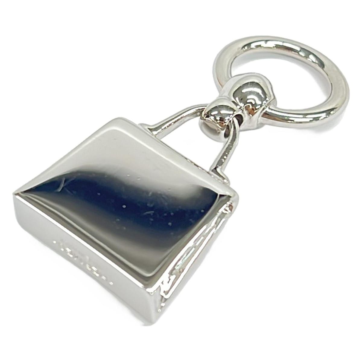 HERMES(エルメス) スカーフリング美品 ミニケリー シルバー ツイリー