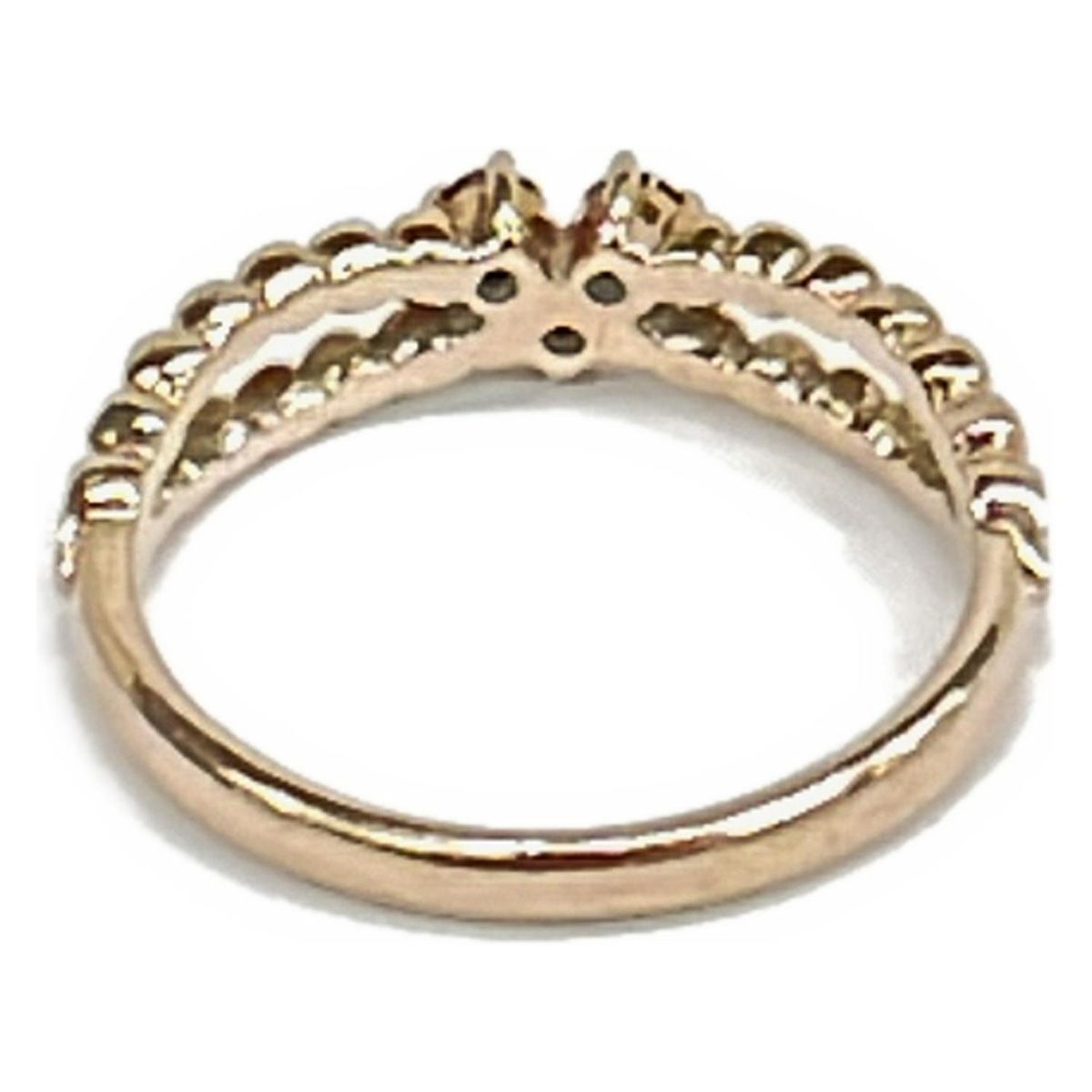 STAR JEWELRY(スタージュエリー) リング美品 K10×レッド ピンキー