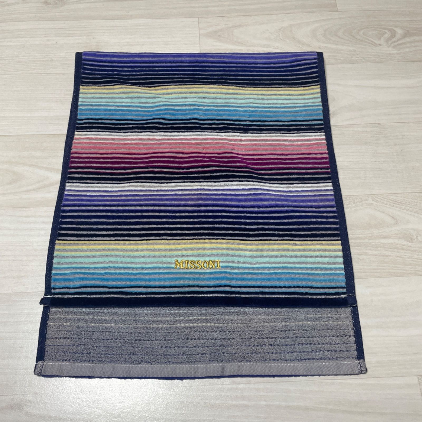 未使用 MISSONI ミッソーニ マルチカラー フェイスタオル 綿100