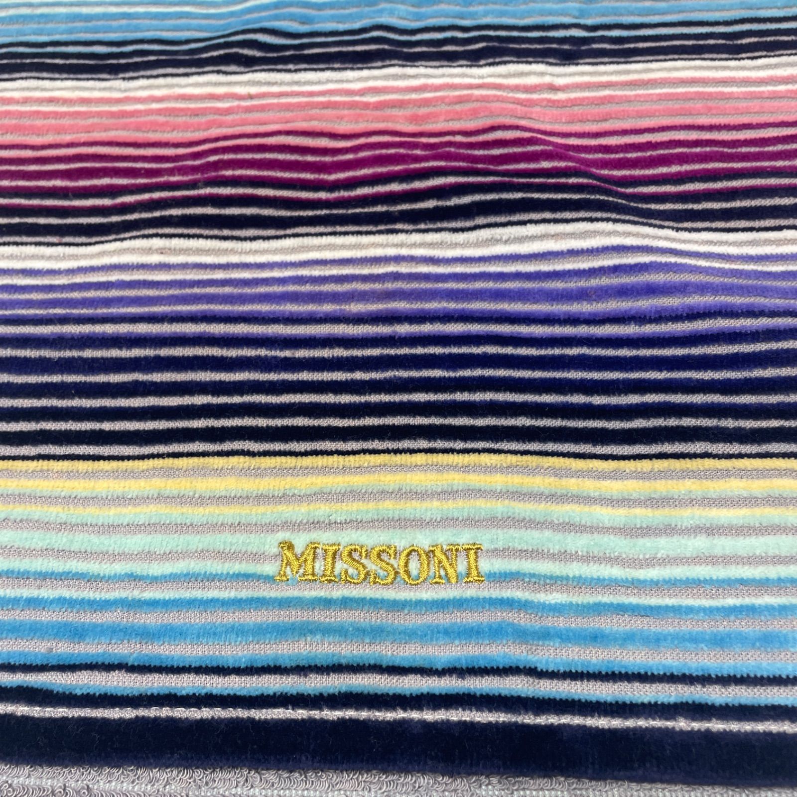 未使用 MISSONI ミッソーニ マルチカラー フェイスタオル 綿100