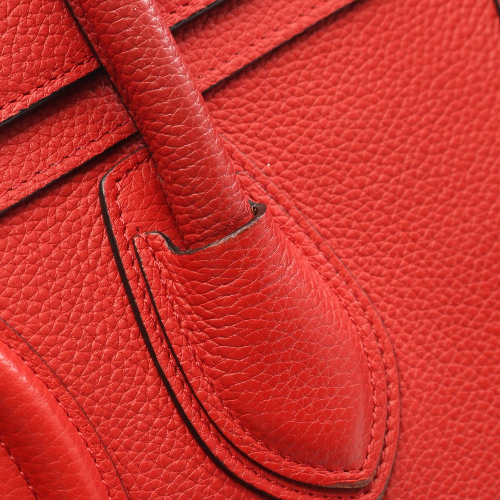 セリーヌ CELINE トートバッグ ラゲージ マイクロショッパー レッド