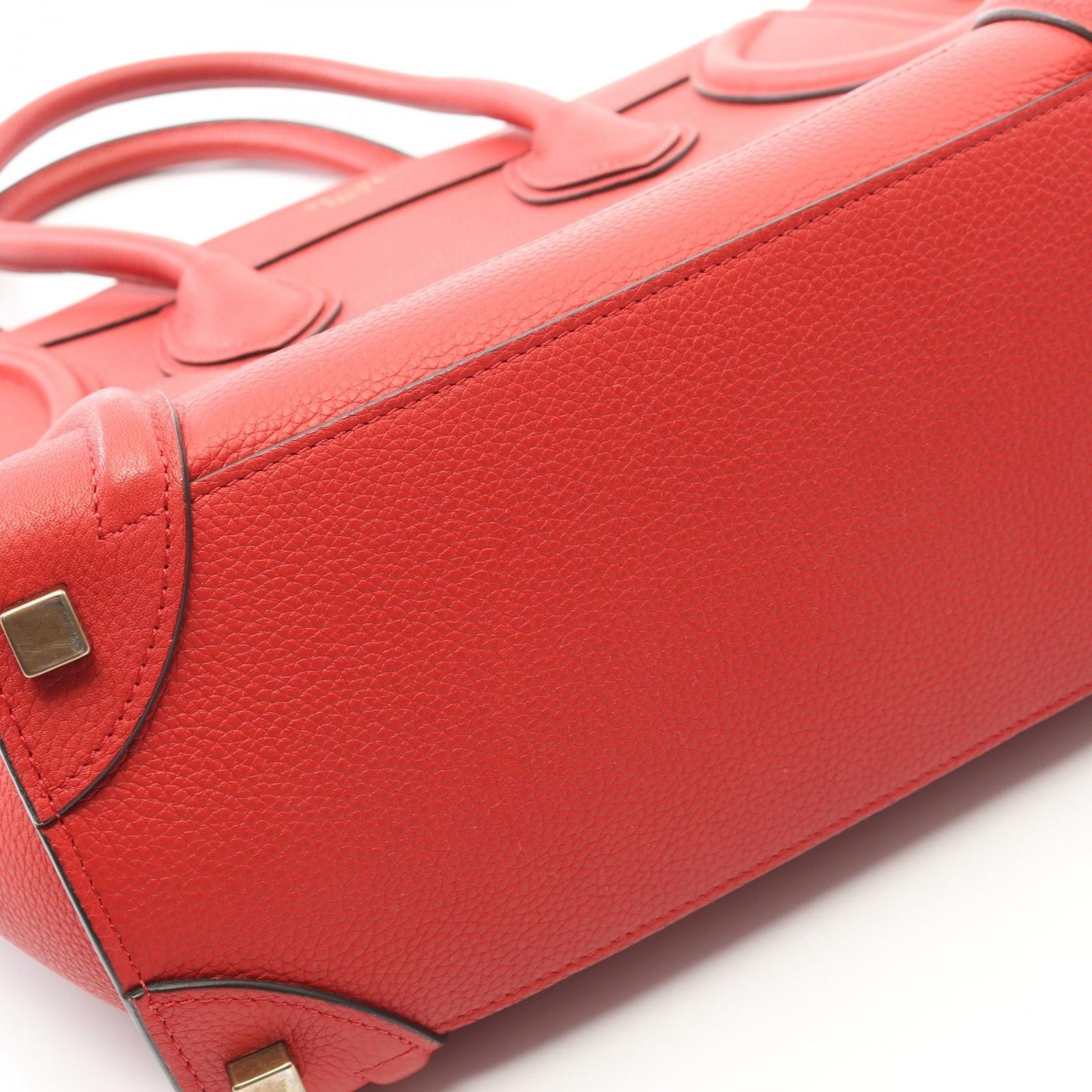 セリーヌ CELINE トートバッグ ラゲージ マイクロショッパー レッド