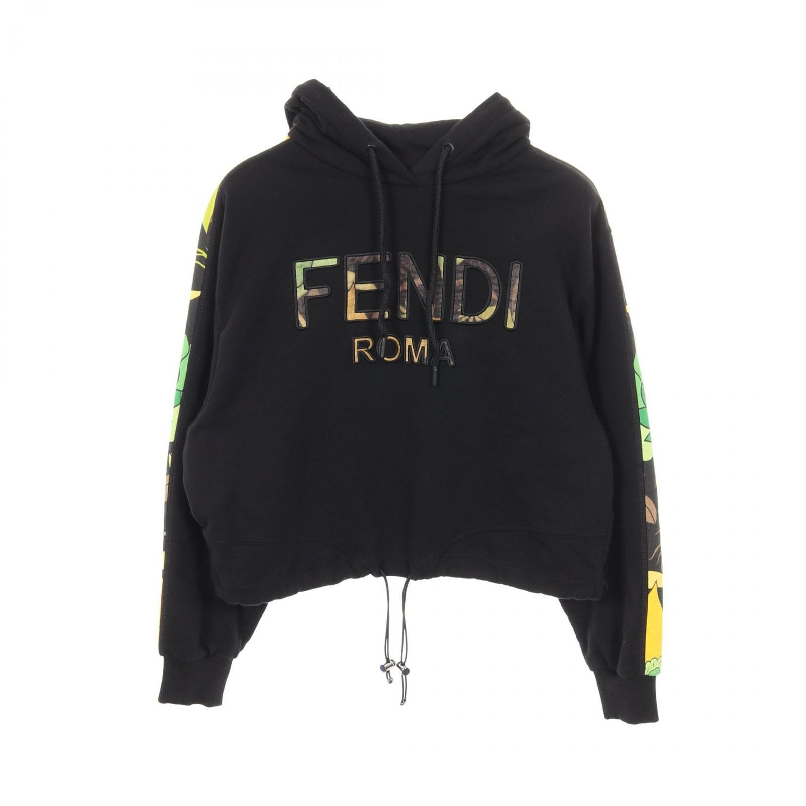 FENDI フェンディ ロゴ コットンパーカー 正規品 新品・未使用品 フェンディ FENDI パーカー ロゴスウェット マルチカラー コットン