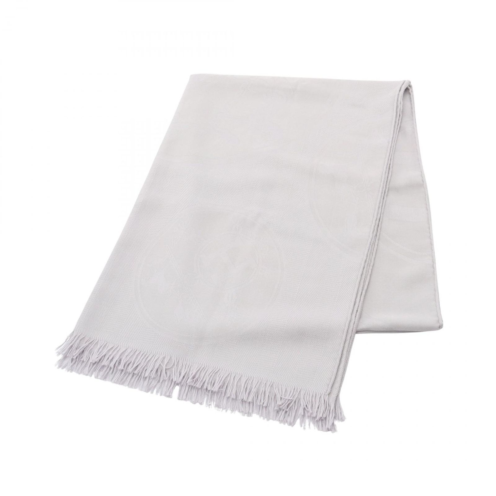 新品未使用 エルメス ストール〔ニュー リブリス〕ホワイト エルメス HERMES ストール ニューリブリス シルク ストール レディース