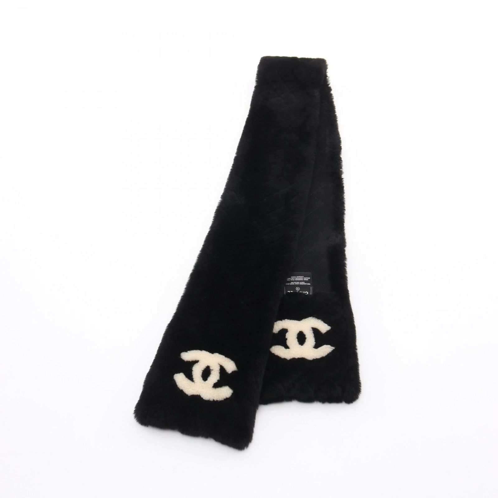 シャネル CHANEL マフラー ココマーク マトラッセ ムートン マフラー