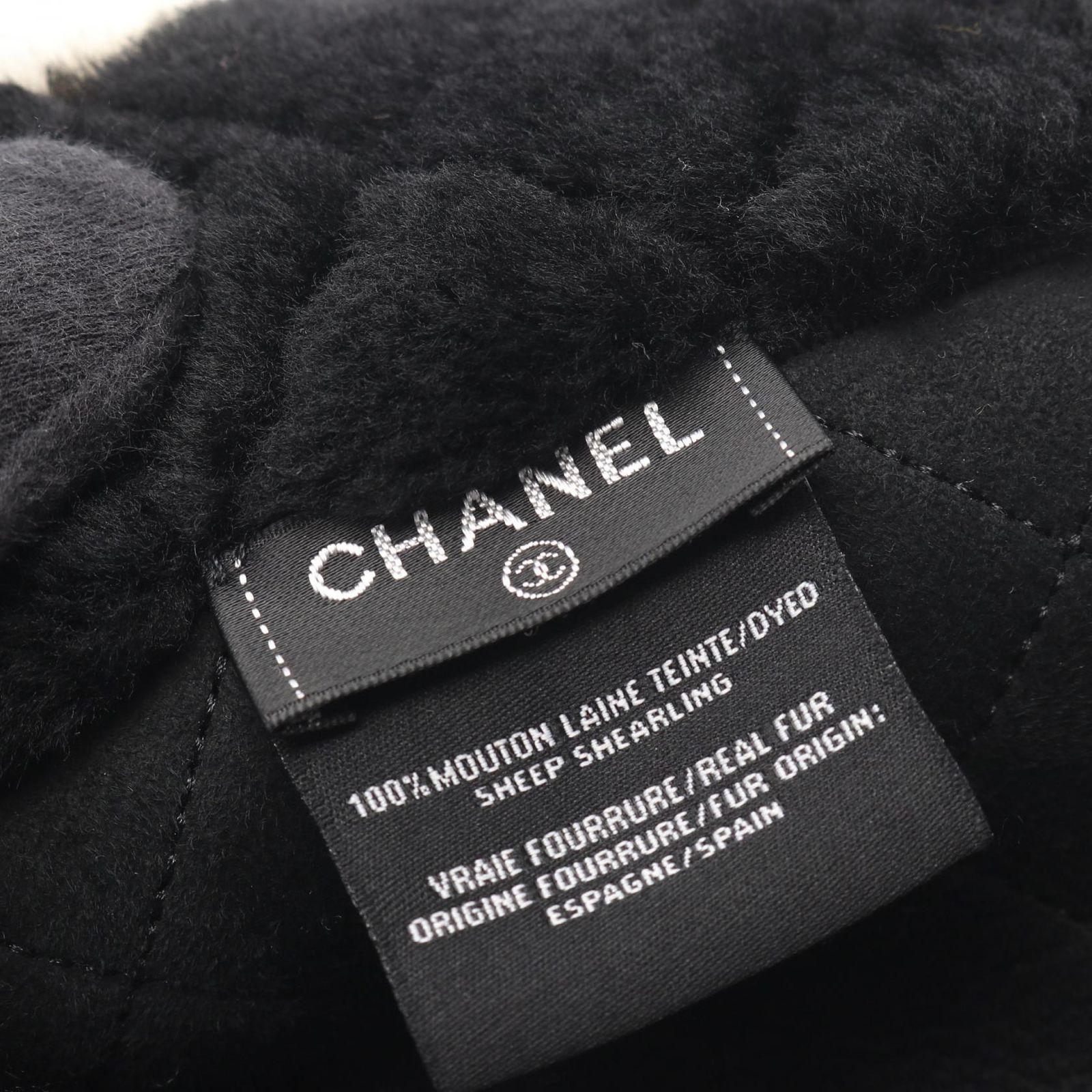 シャネル CHANEL マフラー ココマーク マトラッセ ムートン マフラー