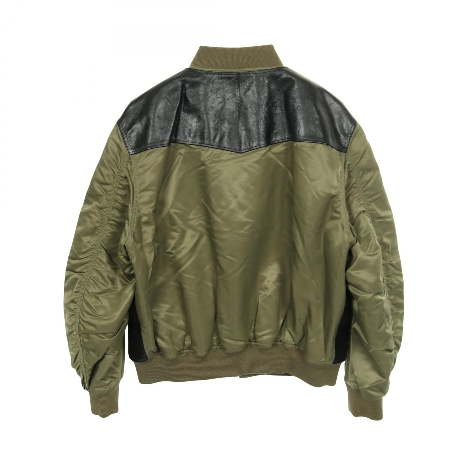 セリーヌ CELINE ブルゾン カーキグリーン ナイロン レザー 2W668889O