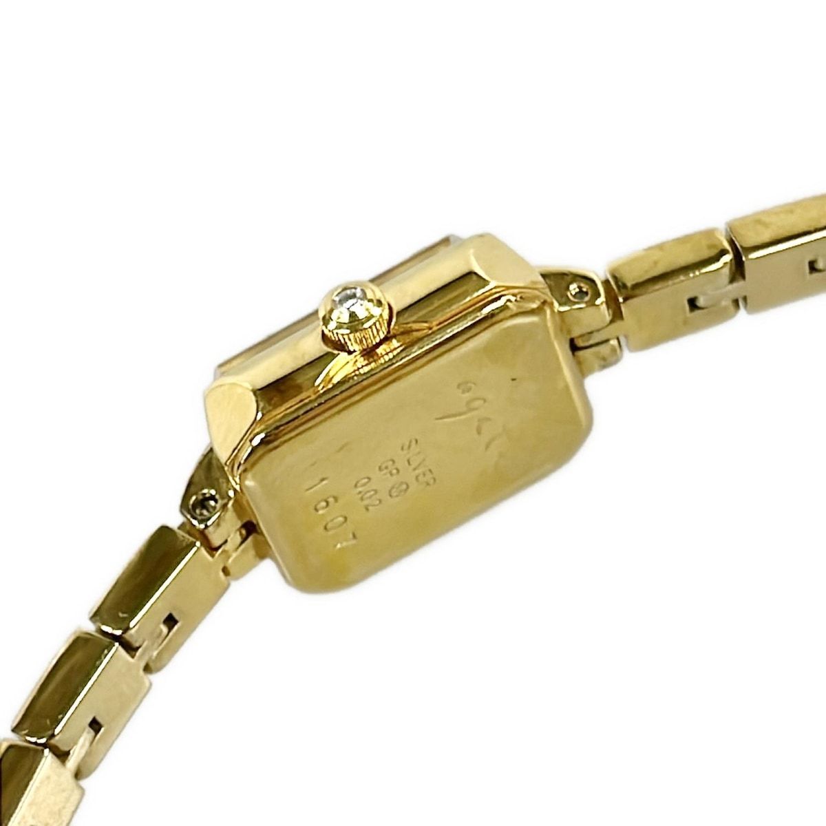 agete(アガット) 腕時計美品 スクエアフェイスジュエリーウォッチ