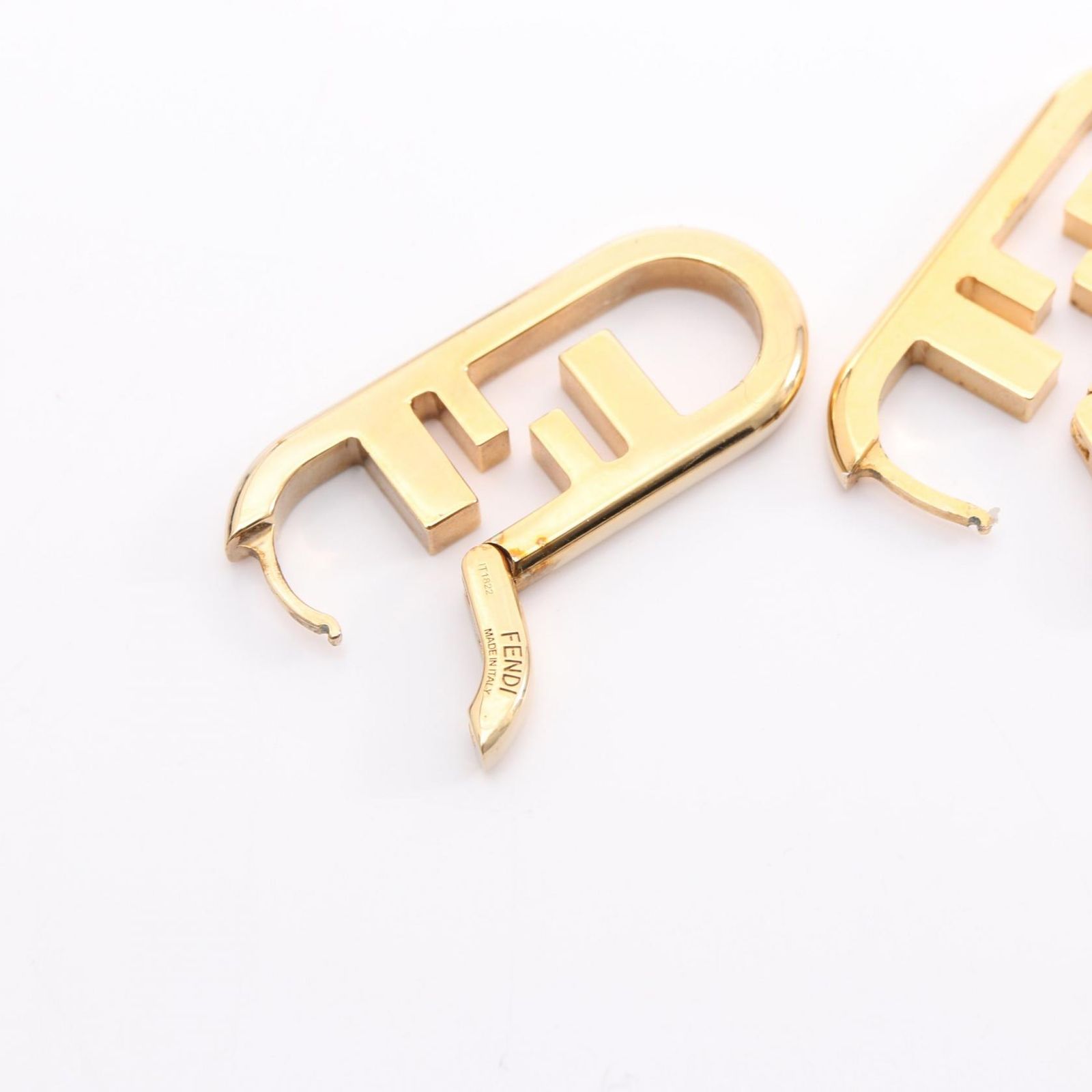 フェンディ FENDI ピアス FFロゴ GP（ゴールドメッキ） ピアス