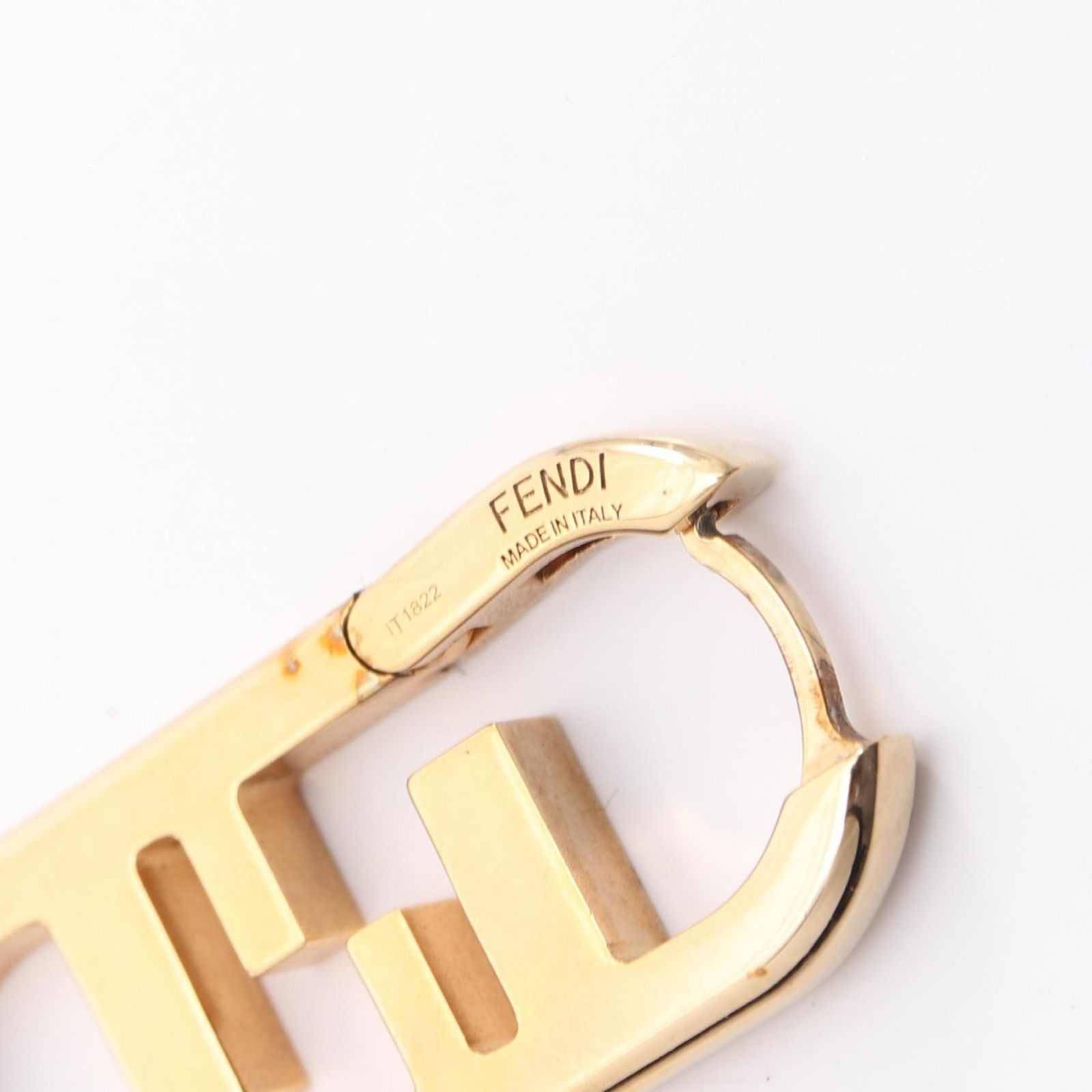 フェンディ FENDI ピアス FFロゴ GP（ゴールドメッキ） ピアス