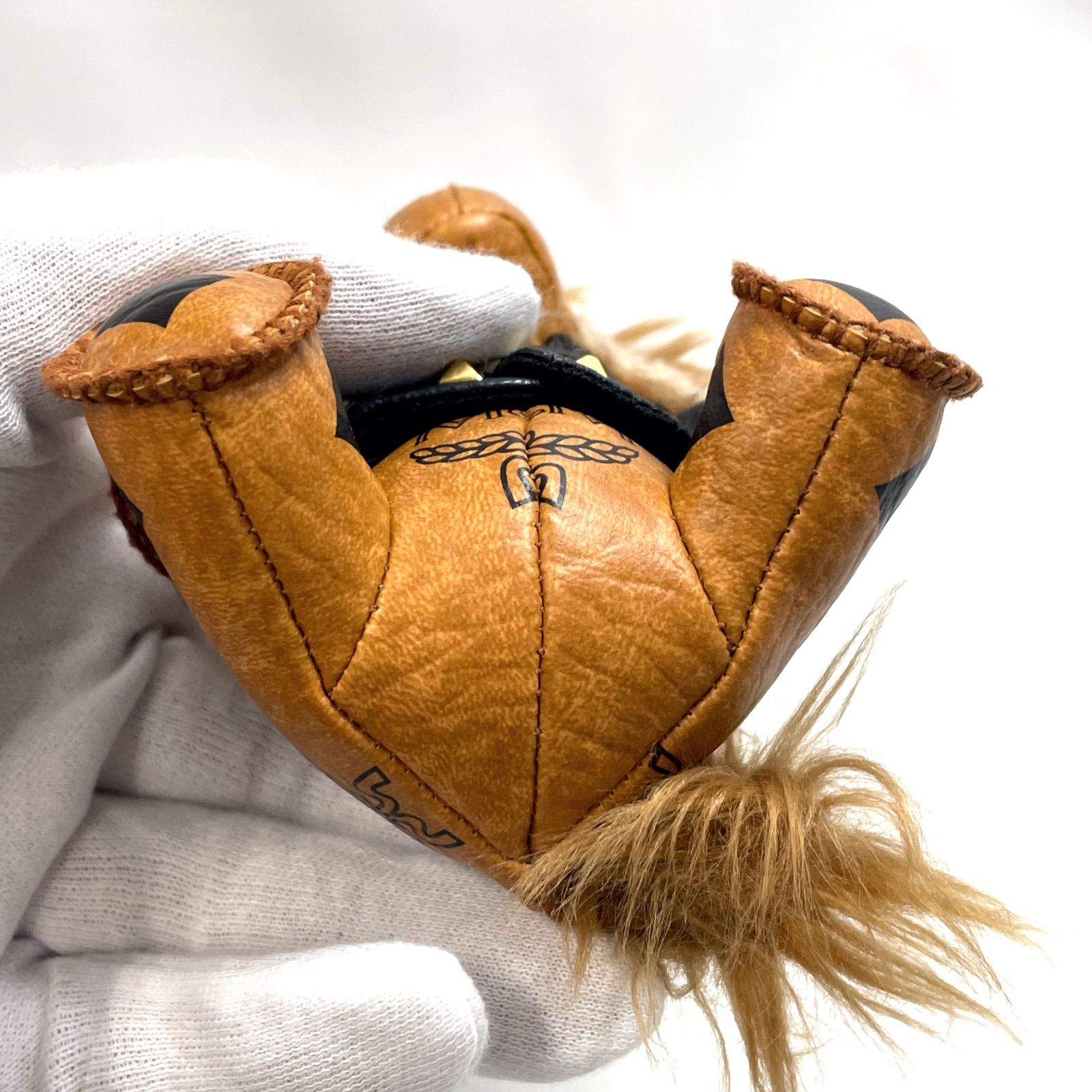 ABランク】 MCM エムシーエム チャーム キーホルダー ライダース