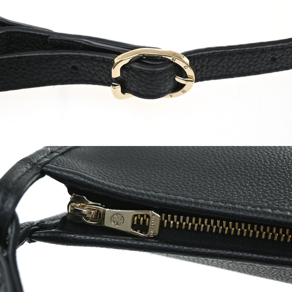 LONGCHAMP ロンシャン ショルダーバッグ ブラック レザー 63BS371 
