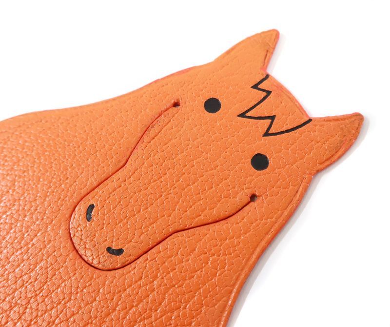 HERMES エルメス ピカブック しおり レザー ホース ブックマーク 馬