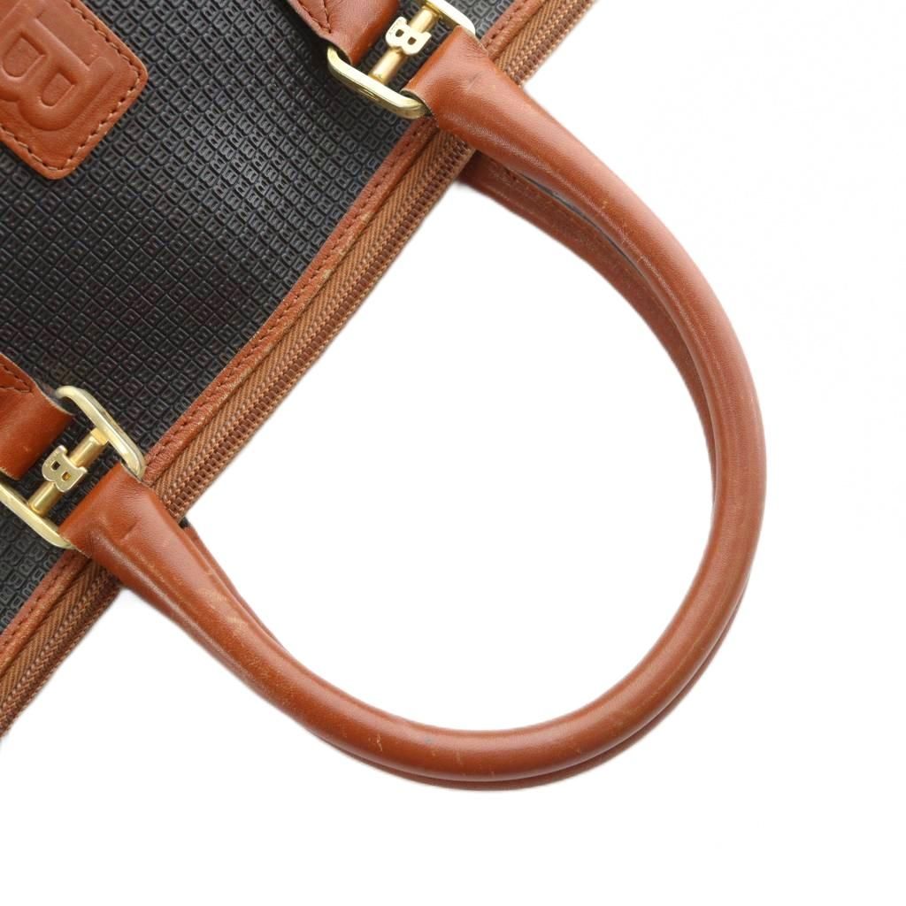 バリー BALLY ミニボストン ボストンバッグ 黒 ブラック ブラウン