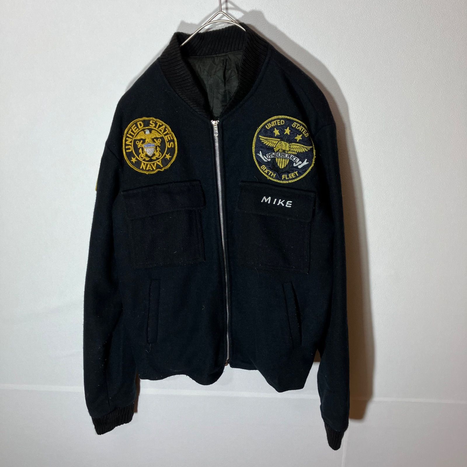 80.s U.S NAVY ツアージャケット スーベニアジャケット スカジャン