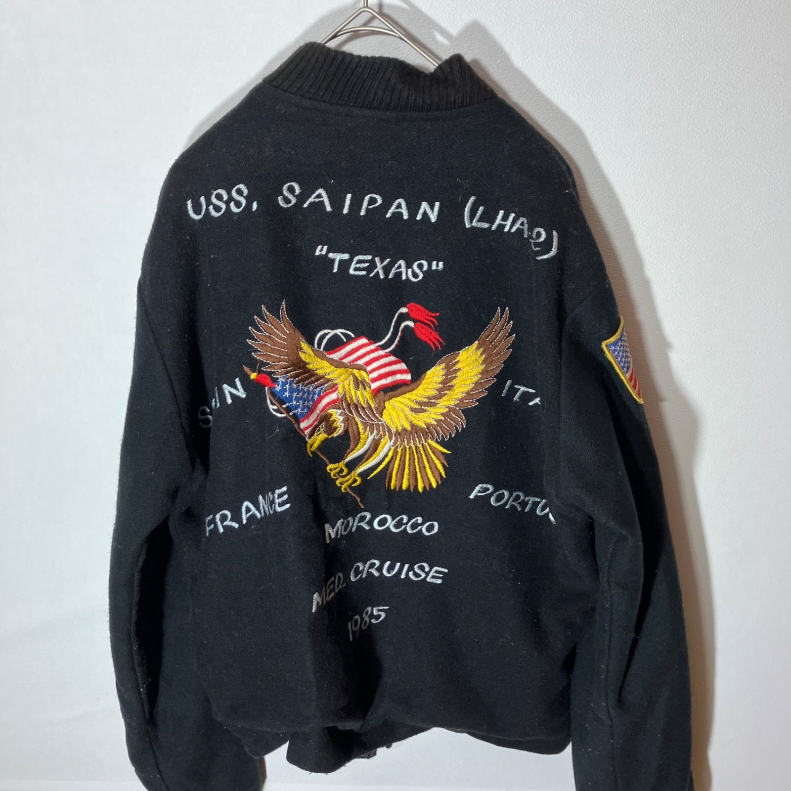 80.s U.S NAVY ツアージャケット スーベニアジャケット スカジャン