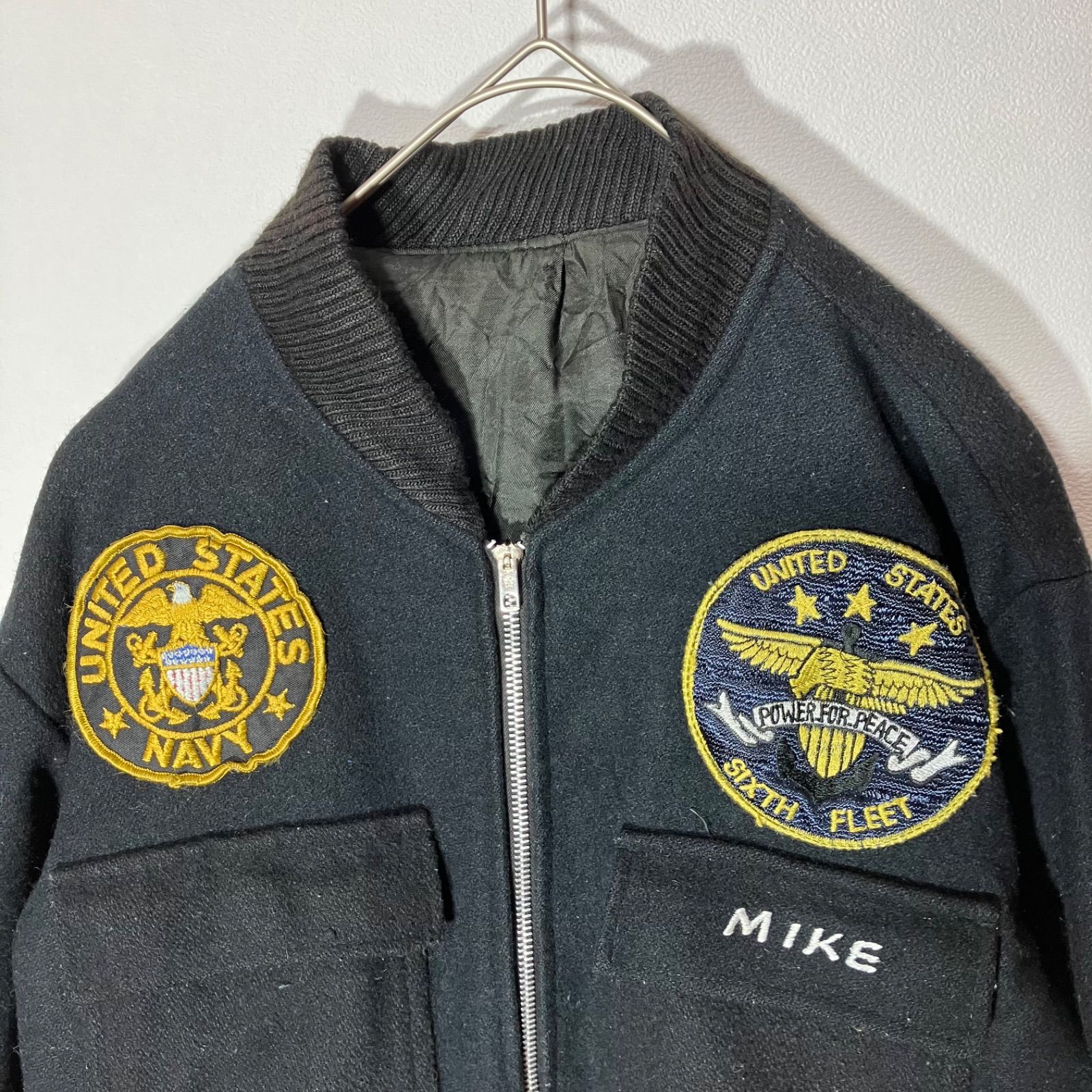 80.s U.S NAVY ツアージャケット スーベニアジャケット スカジャン