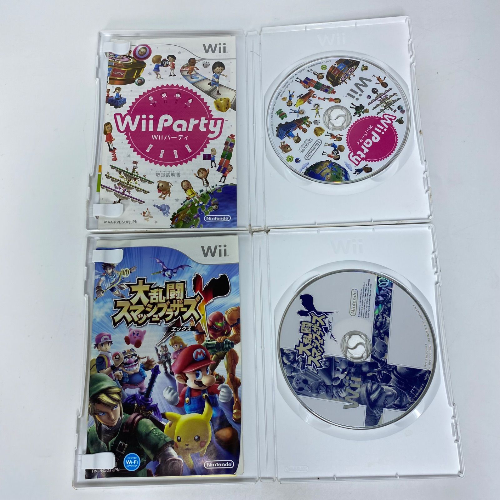 Wii ゲームソフト 4本セット Nintendo Wii 本体 + ゲームソフト 4本