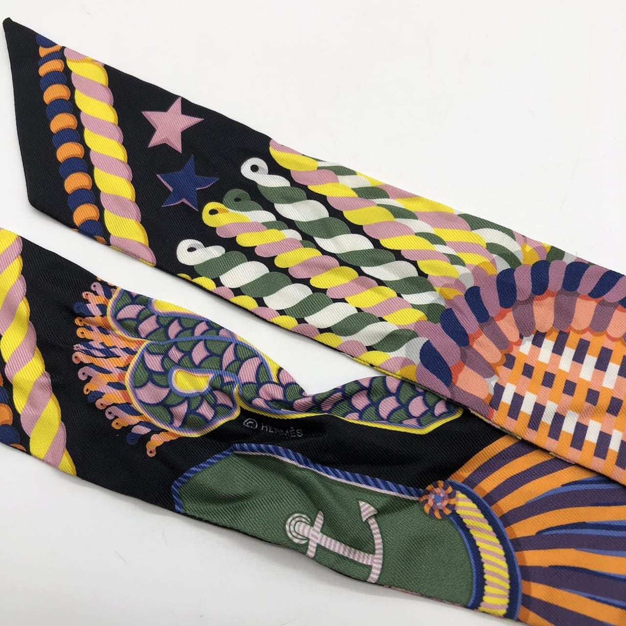 HERMES エルメス スカーフ ツイリー EPAULETTES de GALA シルク マルチ