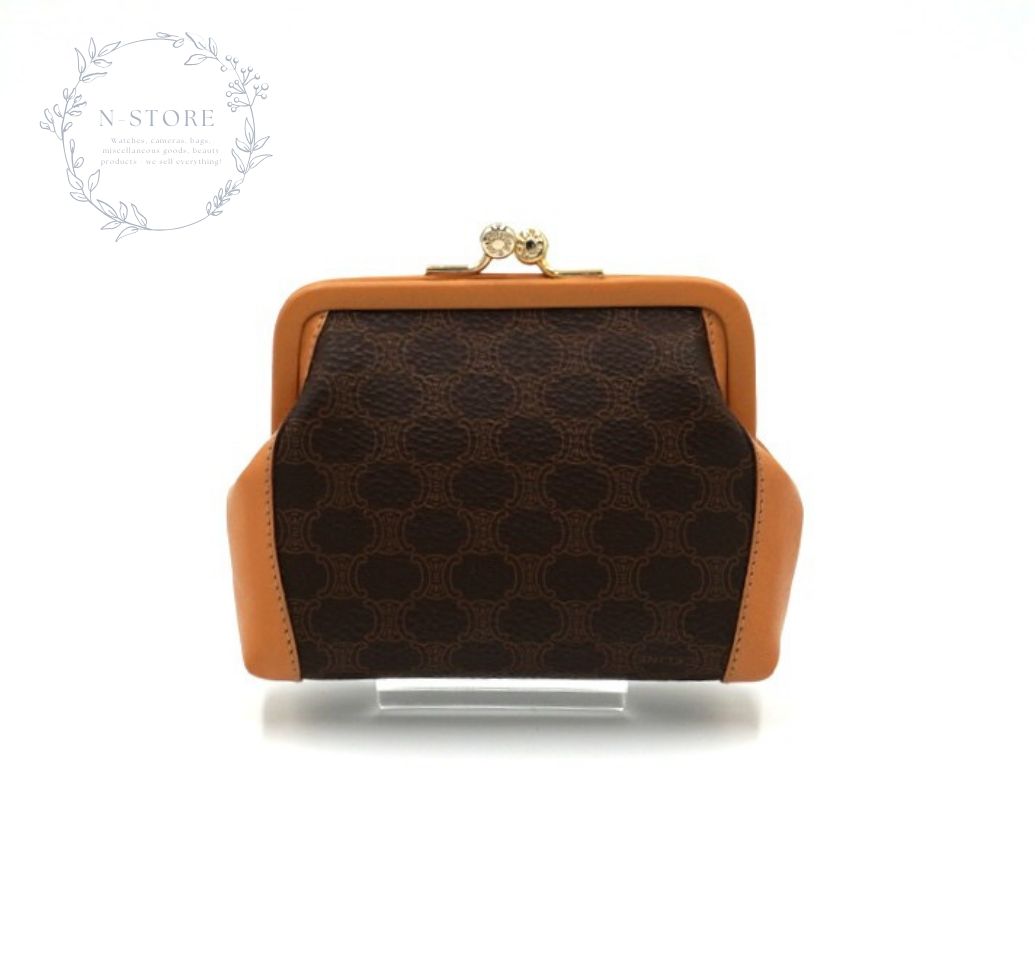 CELINE オールドセリーヌ マカダム柄 がまぐちコインケース - メルカリ